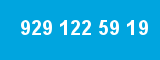 929 122 59 19 929 122 59 19